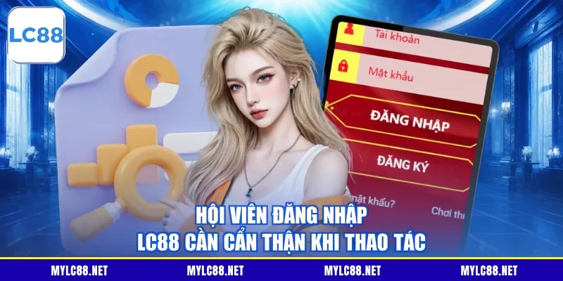 Hội viên đăng nhập LC88 cần cẩn thận khi thao tác 