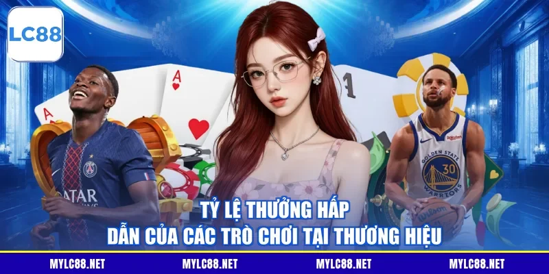 Tỷ lệ thưởng hấp dẫn của các trò chơi tại thương hiệu